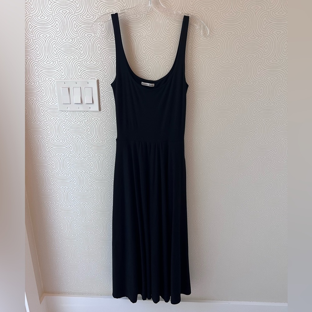 Reformation Black Midi Dress